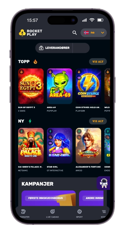 RocketPlay mobilcasino